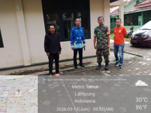 Camat Metro Timur Dampingi Pengukuran Lokasi Calon Gedung KKMP Yosorejo dan Yosodadi