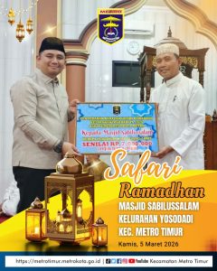Safari Ramadhan Bukan Sekadar Seremoni, Tim II Pemkot Metro Pererat Silaturahmi di Masjid Sabilussalam